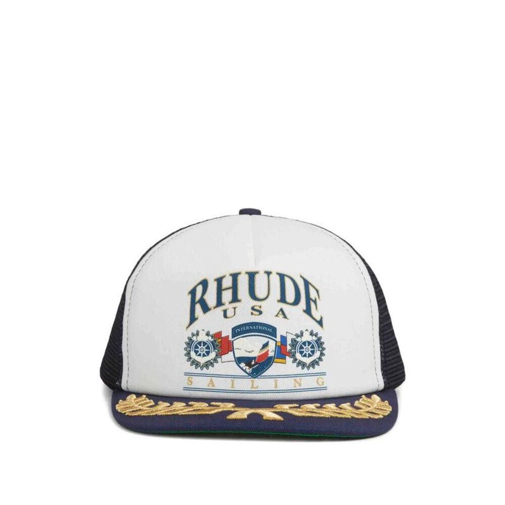 Rhude White Hats Men